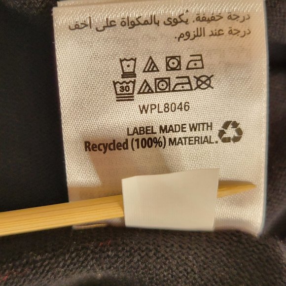 JM Collection Ladies Black Open Front T-Neck Sweater, Size L - Picture 12 of 12